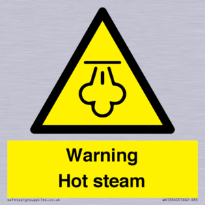 Warning Hot steam